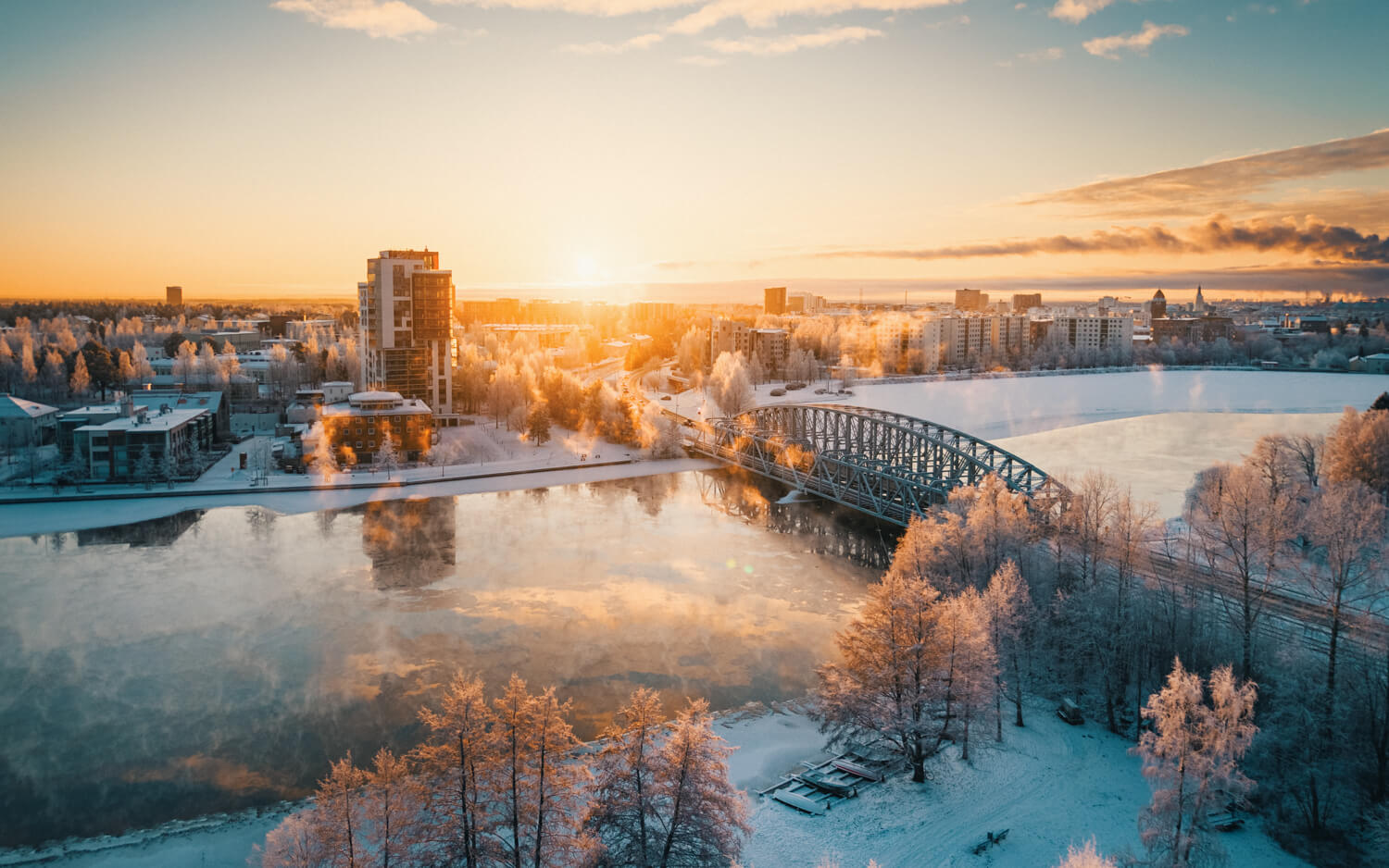 Drone-kuvaus Rautasilta, Oulu